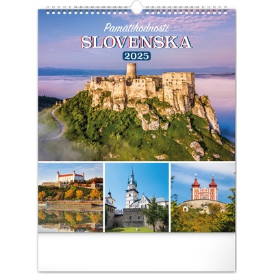 Nástenný Pamätihodnosti Slovenska 30 × 34 cm 2025