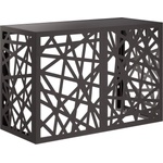 vidaXL Покритие за климатик Черно 90 x 40 x 60 см Стомана (8014150)