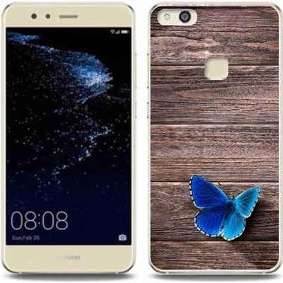 mmCase gelový kryt Huawei P10 Lite - modrý motýl 1