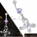 Talitha Елегантна обеца за пъп " Пеперуда" - talitha-jewelry - 21,01 лв