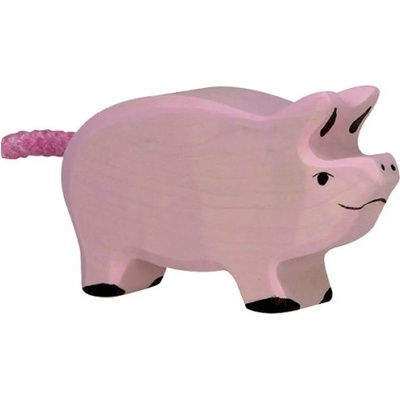 Holztiger Дървена фигурка Holztiger - Прасенце (80066)