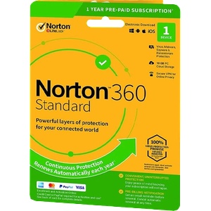 Symantec 360 standard 10gb + vpn 1 устройство - 12 месеца