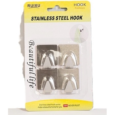 Метални самозалепващи закачалки 4бр (bzt1404f)