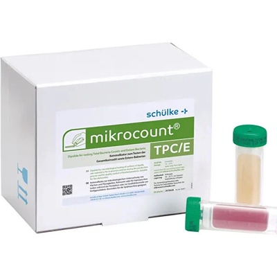 Schülke mikrocount® TPC/E – kultivačné doštičky na stanovenie mikroorganizmov a enterobaktérií, 20 ks