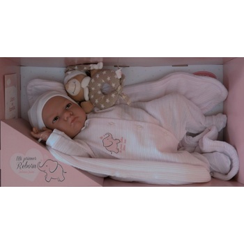 Antonio Juan Reborn miminko Můj první reborn v růžovém oblečení