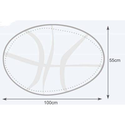 TiaHome basketbalová farebná lopta ekokoža