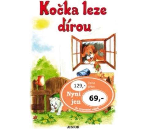 Kočka leze dírou