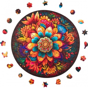 Milliwood Дървен пъзел Milliwood, Peace and Harmony, 206 части - Мандала, Листа (M-LeafOrnaments-5063) - homeshop
