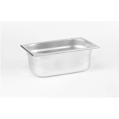 Gastronádoba nerezová plná 1/4 100 mm strieborná 100031437