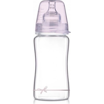 LOVI sklenená fľaša Baby Shower Pink 250 ml