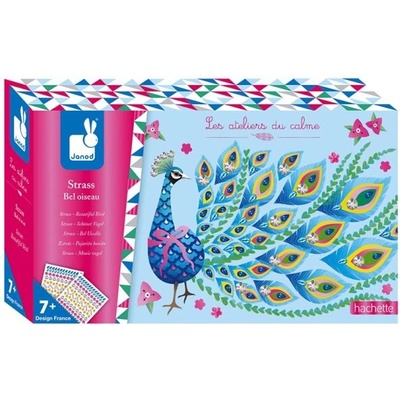 Janod Atelier Блестящи картини със стразови мъниста Птичка Миди