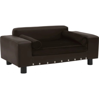 vidaXL Dog sofa 81x43x31 cm grey pleather 170955