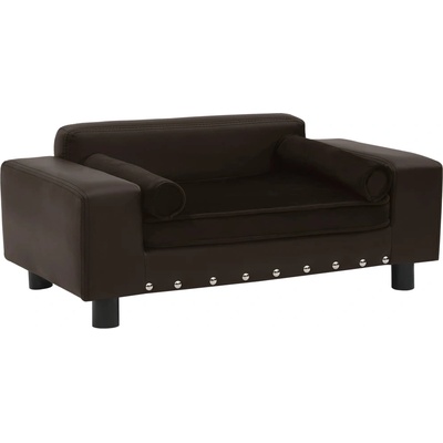 vidaXL Dog sofa 81x43x31 cm grey pleather 170955