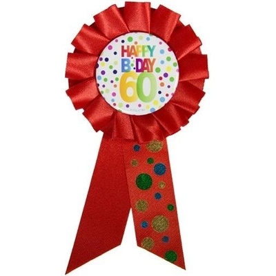 Folat Narozeninový odznak Happy BDay 60