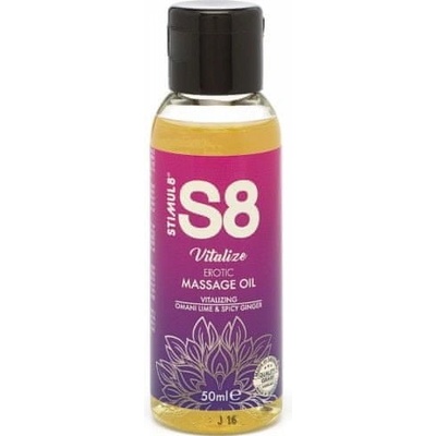 Stimul8 S8 Massage Oil Omani Lime & Spicy Ginger 50ml