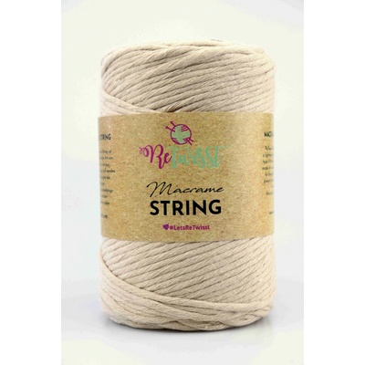 ReTwisst Macrame String 5 mm 08 béžová