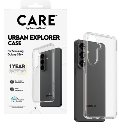 Калъф CARE - Urban Explorer, Galaxy S26 Plus, Qi, прозрачен (5715685034183)