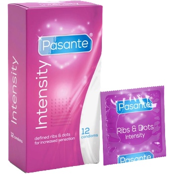 Pasante Ribs & Dots condoms 12pcs