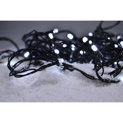 SOLIGHT LED vianočná reťaz 3m 20xLED 3x AA biele svetlo zelený kábel 1V50-W