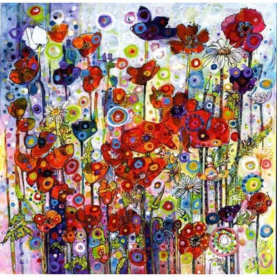 Grafika Sally Rich: Poppies II 1000 dílků