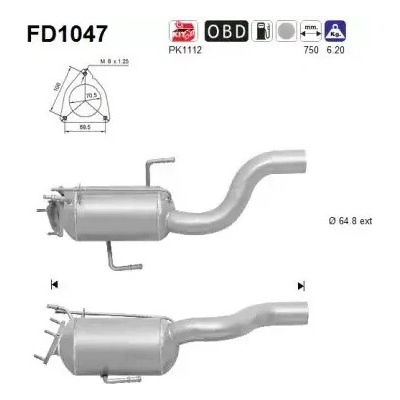 AS Filtr pevných částic ASA FD1047