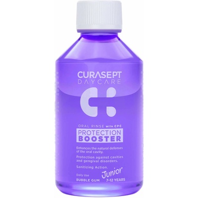 Curasept Daycare Protection Junior Booster pro děti 7-12 years Bubble Gum 250 ml