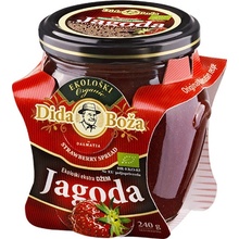 Dida Boža Bio jahodový výběrový Džem (82 % ovoce) 240 g