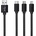 Кабел A+ за зареждане-синхронизиране, micro USB+ lightning+ Type C (BS3V11)