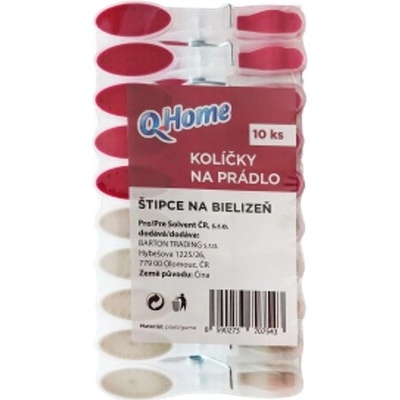 Q Home štipce 10 ks pogumované