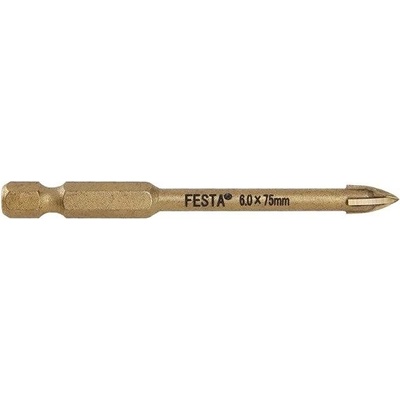 Vrták na sklo a keramiku, 6 mm, FESTA 124782 – Zboží Dáma