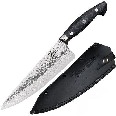 Zelite Executive-Plus серия, 8", нож за шеф готвачи, 61 HRC дамаска стомана (EP-MS08-AS10) (EP-MS08-AS10)