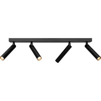 Kaspa Закачалка с летва Roll с четири части с черен конектор черна (50922402)