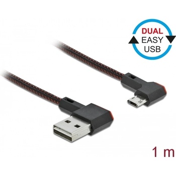 Delock EASY-USB 2.0 кабел Тип A щепсел - EASY-USB Micro-B щепсел, извит