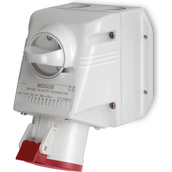 Image 1 of SCAME Промишлен контакт с ключ 0/I 3P+Е 32A IP44 серия Optima модел Combi (513.3256TS)