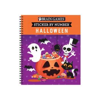 Brain Games - Sticker by Number: Halloween: Volume 1
