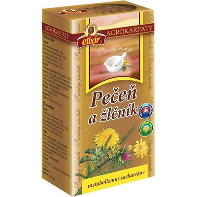 Agrokarpaty PEČEŇ A ŽLČNÍK bylinný čaj 20 x 2 g