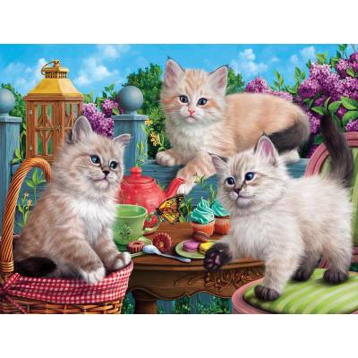 SunsOut - Puzzle Kitten Tea Party - 500 piese