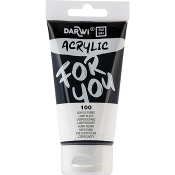 Darwi DF5150075100C АКРИЛНА боя Black 75 ml 1 бр (DF5150075100C)