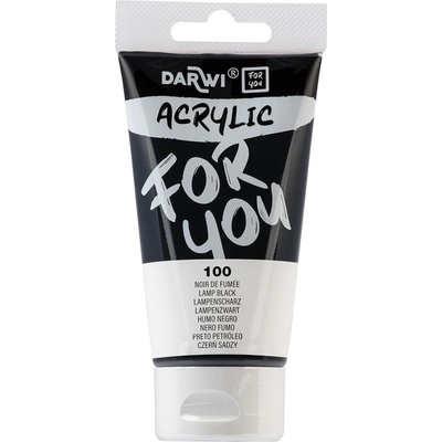 Darwi DF5150075100C АКРИЛНА боя Black 75 ml 1 бр (DF5150075100C)