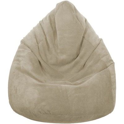 Toffel Sedací vak MAXI COMFORT Plyš 125x95 cm Vzor: BÉŽOVÁ