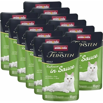 Animonda Vom Feinsten Raffinesse In Sauce kura & kačica v omáčke 12 x 85 g