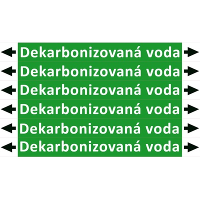 Nadrzenapalivo.cz Značení potrubí ISO 20560, dekarbonizovaná voda PZA 009060