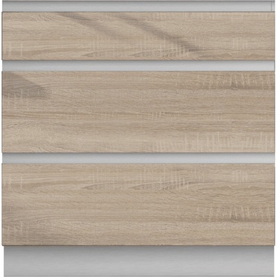 Шкаф долен LIne 80 cm с чекмеджета дъб сонома