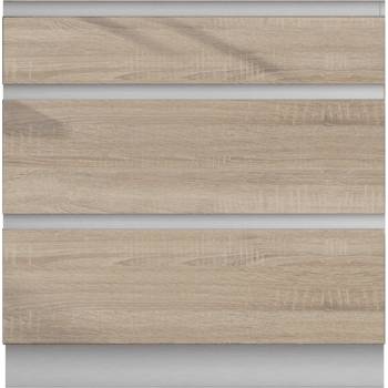 Шкаф долен LIne 80 cm с чекмеджета дъб сонома