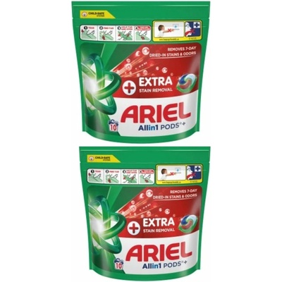 Ariel Plus Extra Stain prací kapsle 2 x 10 PD