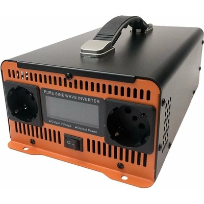 HOULI Power Inverter 12V/230V, 1500W/3000W, čistá sinusoida, 2 zásuvky HPGC0015U – Zboží Mobilmania