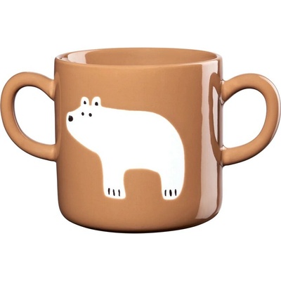 ASA Selection Porcelánový hrnček s uchom medveď KIDS hnedý 250 ml