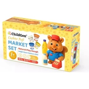 Edu Toys ChildGen: Комплект с пластилин в кутия - 100% натурален (CG40647)