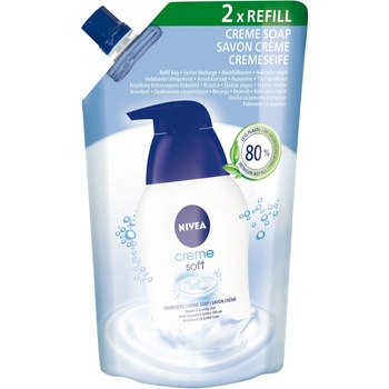 Nivea Creme Soft tekuté mydlo náhradná náplň 500 ml
