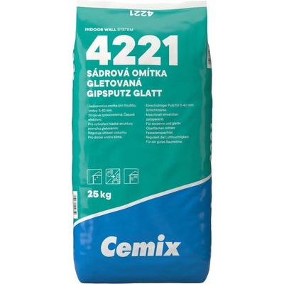 CEMIX 4221 Sadrová omietka gletovaná 25 kg